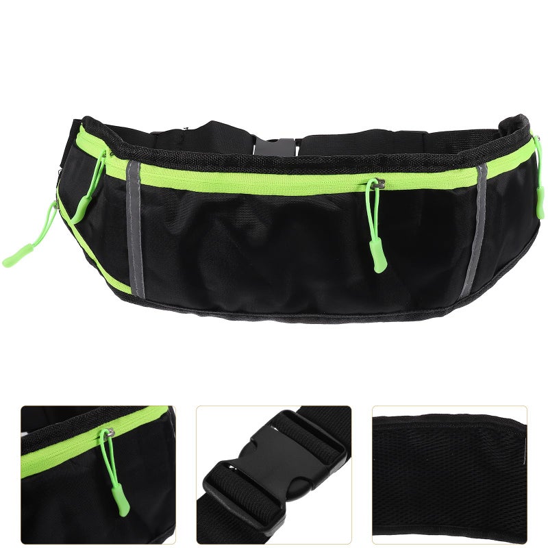 Waterproof Sports Waist Pack Adjustable Strap for Running Cycling Hiking Black - Image 4