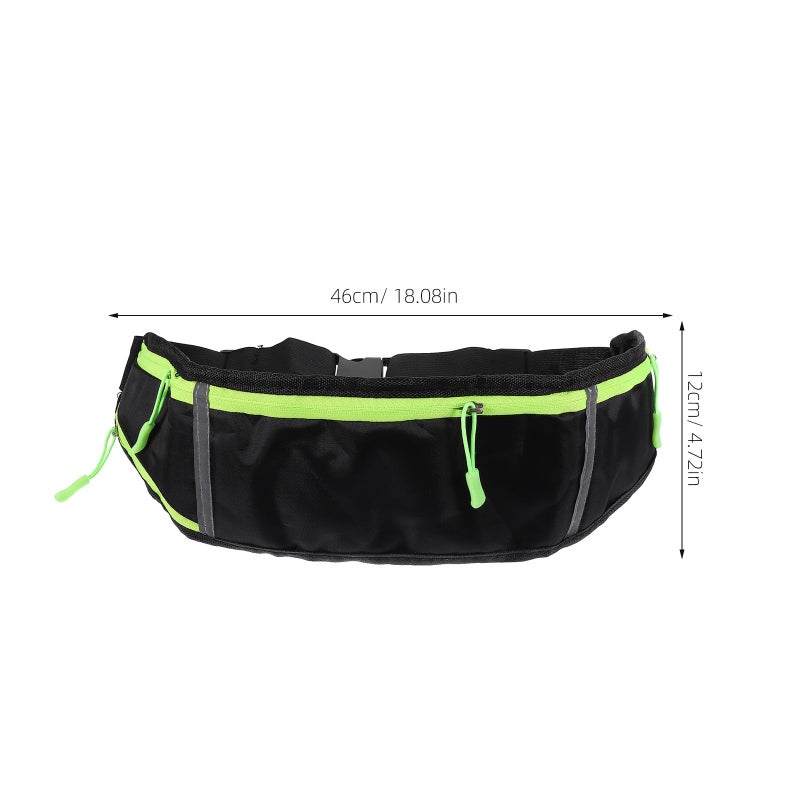Waterproof Sports Waist Pack Adjustable Strap for Running Cycling Hiking Black - Image 3
