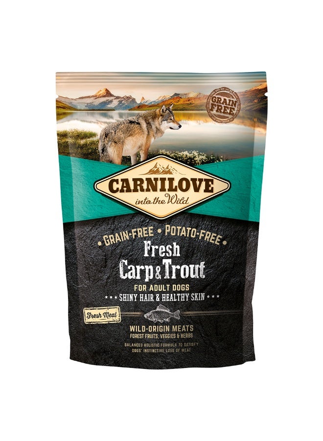 Carnilove Fresh Carp & Trout Grain-Free & Potato-Free Dog Food for Adult Dogs, 1.5kg