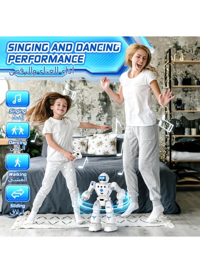LBMT RC Robot Toys for Kids,RC Gesture Sensing Control Smart Robots ,Programming Remote Control Robot with LED Eyes,Walking,Sliding,Singing and Dancing,STEM Learning Toy,Ideal Gift for Age 3+ Kids Boys and Girls Birthday/Festival/Party - Image 5