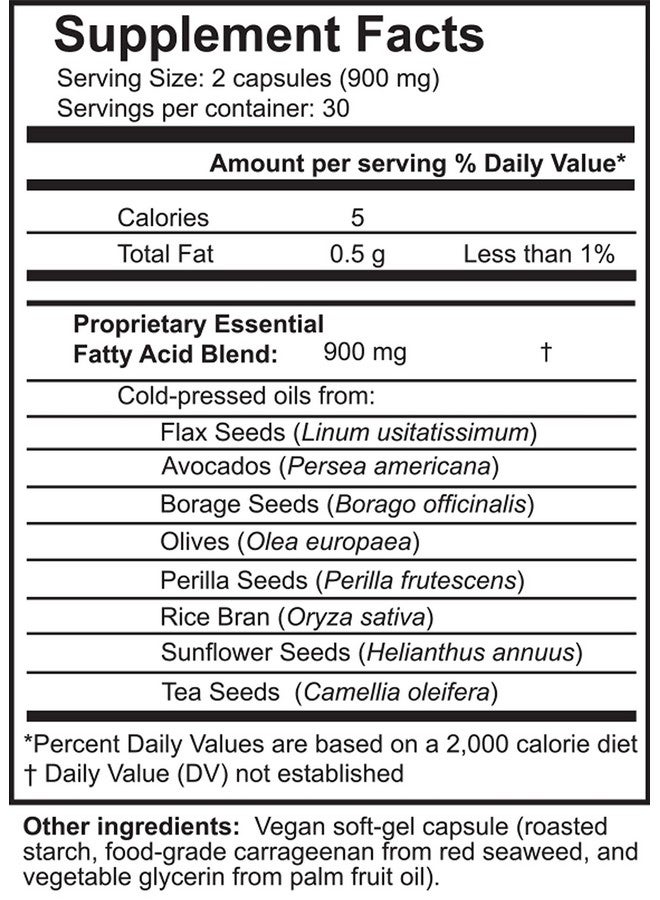 essential formulas Dr. Ohhira Vegan Omega 3 Efa And Fish Oil Alternative 60 Capsules - Image 4