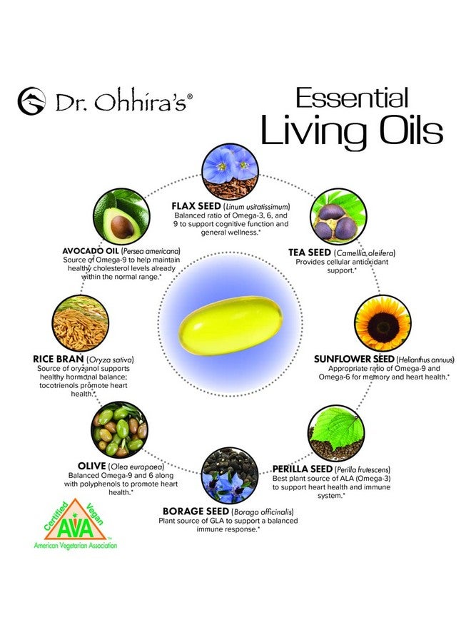 essential formulas Dr. Ohhira Vegan Omega 3 Efa And Fish Oil Alternative 60 Capsules - Image 3