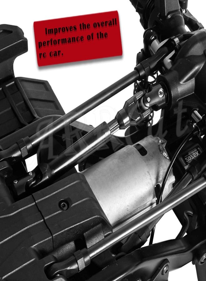 قطعتان من عمود الدفع العالمي 97-135 مم، ترقيات لسيارات التحكم عن بعد 1/10 SCX10 SCX10-II D90 Gen7 /Pro Rc 4WD GEN8 RC Crawler، قطع غيار ترقية لسيارات التحكم عن بعد، عمود دفع معدني كامل من الفولاذ، أسود (97-135 مم، قطعتان) - Image 5