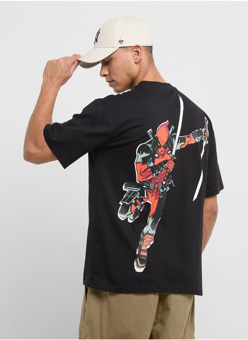 MARVEL - Graphic Deadpool Oversized T-Shirt - Image 1