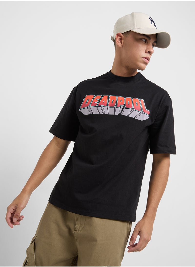 MARVEL - Graphic Deadpool Oversized T-Shirt - Image 1
