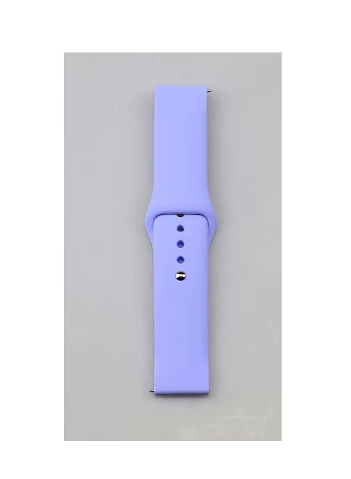 Silicone Watch Band for Huawei Watch GT5 Pro 46mm/GT5 46mm/GT4 46mm/GT4 Pro 46mm/GT3 46mm/GT3 Pro 46mm/GT2 46mm/GT2 Pro 46mm, 22mm Anti-Shatter Strap - Lavender