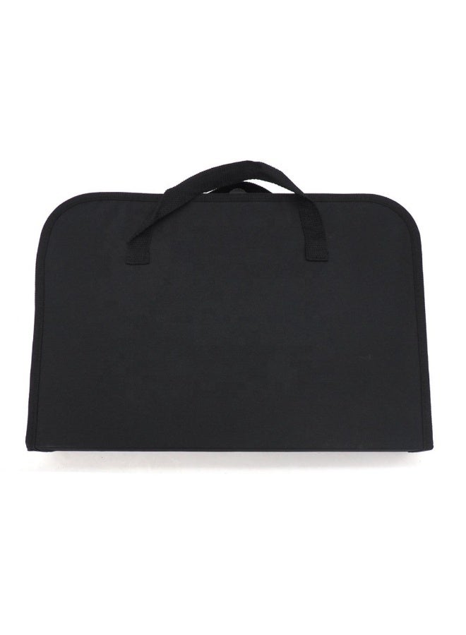 Tradeo 27-Piece BBQ Grill Tool Set, Stainless Steel Barbecue Accessories with Heat-Resistant Handles, Silver/Black - Image 2