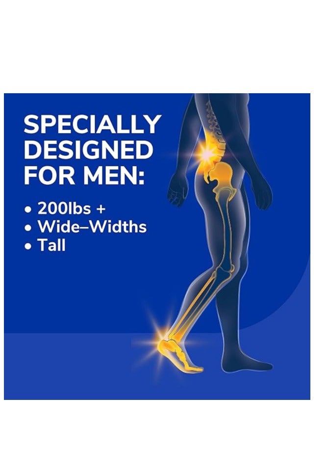 Dr. Scholl's Dr. Scholl's Heavy Duty Support Insole Orthotics, Big & Tall, 200lbs+, Wide Feet, Shock Absorbing, Arch Support, Distributes Pressure, Trim to Fit Inserts, Work Boots & Shoes, Men Size 8-14, 1 Pair  - Image 2