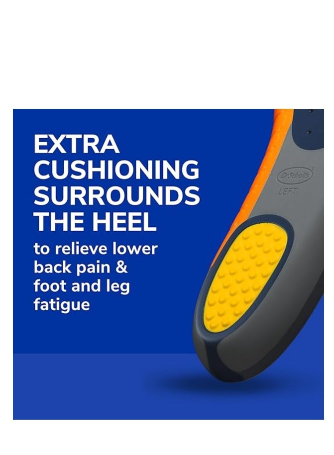 Dr. Scholl's Dr. Scholl's Heavy Duty Support Insole Orthotics, Big & Tall, 200lbs+, Wide Feet, Shock Absorbing, Arch Support, Distributes Pressure, Trim to Fit Inserts, Work Boots & Shoes, Men Size 8-14, 1 Pair  - Image 3