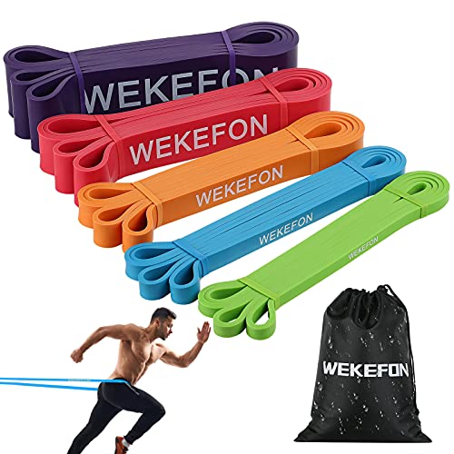 WEKEFON Pull Up Assistance Bands Set - Heavy Duty Resistance Bands for Men & Women, Crossfit, Fitness & Mobility Training Set of 5 - Image 1