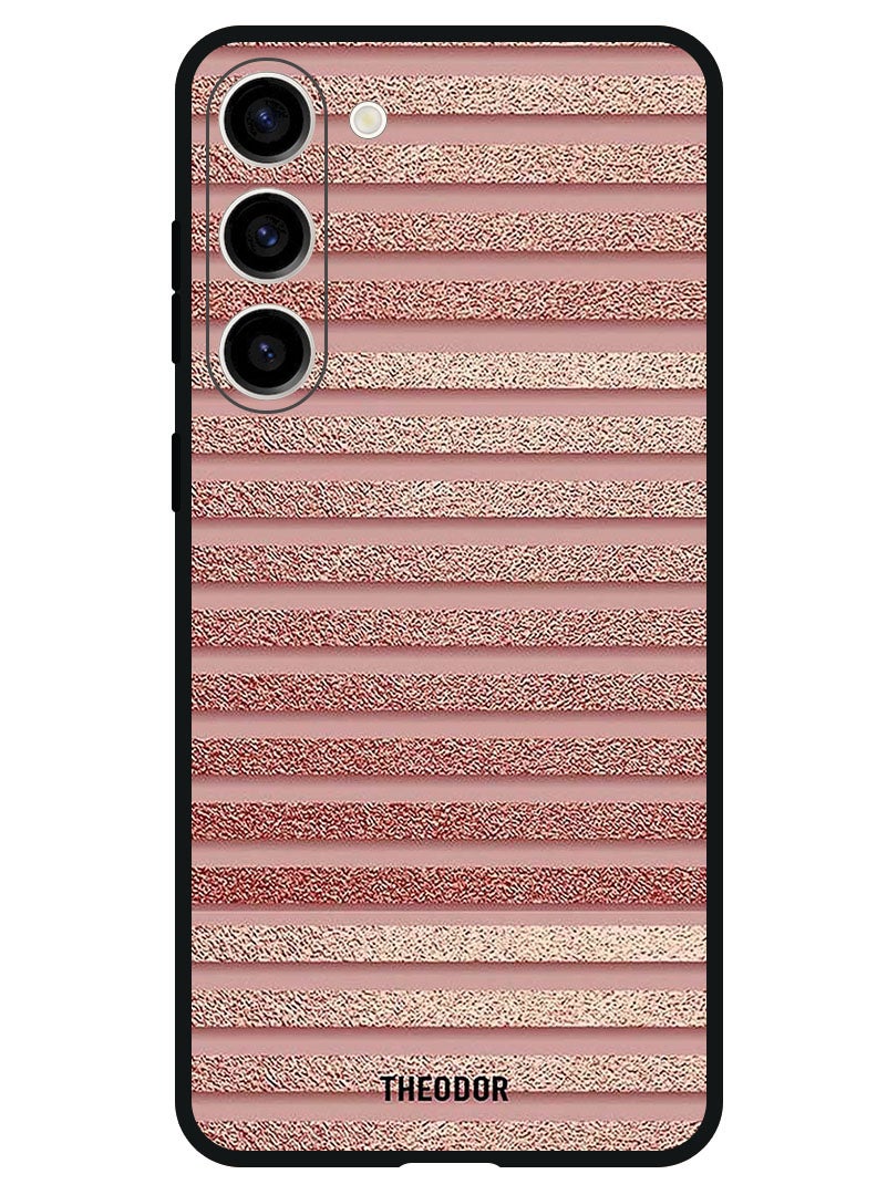 Theodor Protective Case Anti Scratch Shock Proof Bumper Cover For Samsung Galaxy S23 FE Pink Glitter Strips - Image 1