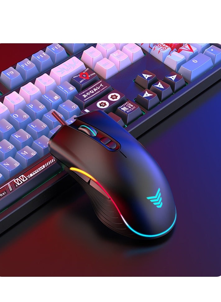 KUYING Red Mario Wired Gaming Esports Mechanical Mouse 