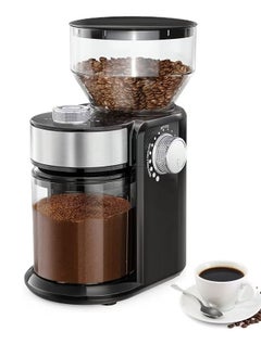 ASIV Electric Coffee Grinder, Flat Disc Adjustable Coffee Grinder with 16 Precise Grind Settings, Automatic Coffee Grinder for French Press Coffee, Drip Coffee and Espresso  - Image 1