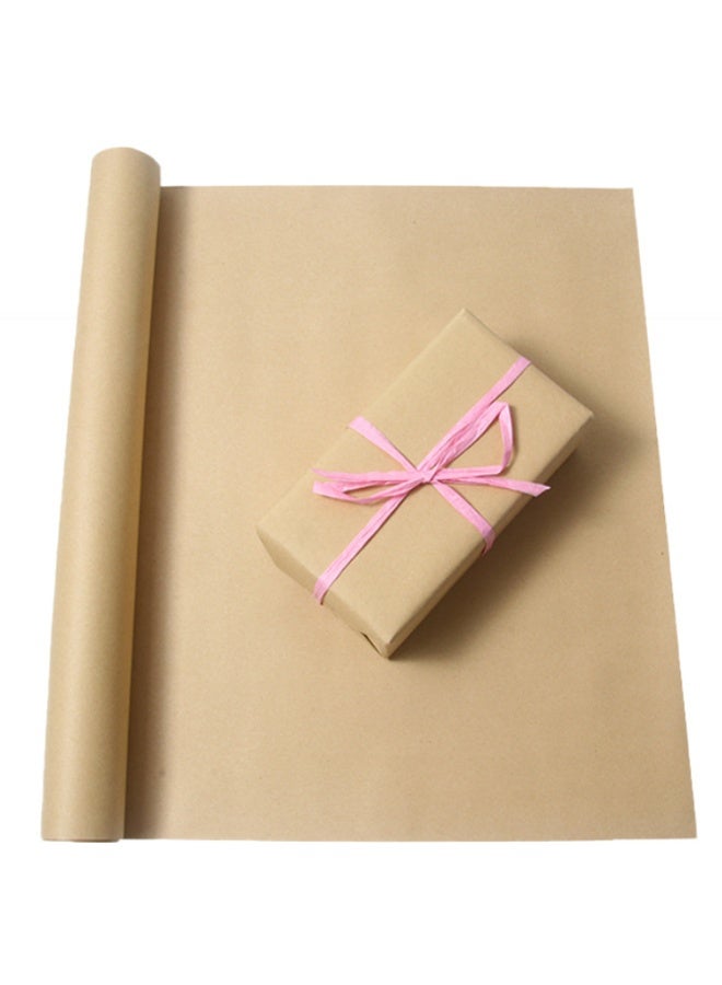 Balloon World 1 Roll of Kraft Paper (44CM x 30M) 80gsm, Wrapping Paper Roll, Craft Paper Gift Wrapping Bulletin Board Arts & Crafts, Bouquet Flower Table Covering Poster Packing Paper - Image 1