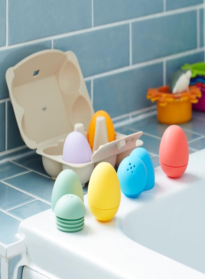 تيك إت بيض سيليسوفت الحسي من تيك إت | 6 بيضات مع علبة كرتونية من السيليكون الناعم للعب الحسي والتعلم المبكر - Image 4