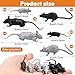 DOITEM 46 Pcs Plastic Fake Rat Plastic Mouse Toys Decorations Realistic Pranks Rats Simulated Small Mouse Mice Toys for April Fools Day Halloween Prank Party Supplies - Image 4