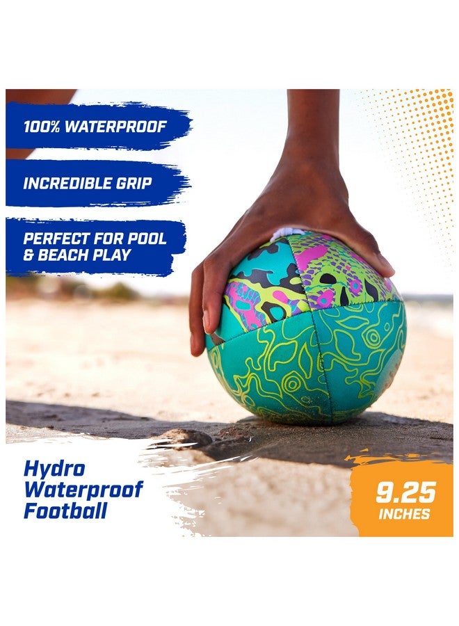 سويم وايز كرة قدم مقاومة للماء، ألعاب خارجية للكبار والصغار، ملحقات حمام السباحة وألعاب حفلات حمام السباحة، 9.25 بوصة، أزرق - Image 3