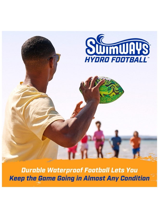 سويم وايز كرة قدم مقاومة للماء، ألعاب خارجية للكبار والصغار، ملحقات حمام السباحة وألعاب حفلات حمام السباحة، 9.25 بوصة، أزرق - Image 2