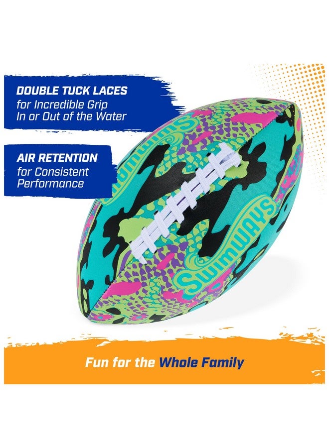 سويم وايز كرة قدم مقاومة للماء، ألعاب خارجية للكبار والصغار، ملحقات حمام السباحة وألعاب حفلات حمام السباحة، 9.25 بوصة، أزرق - Image 5