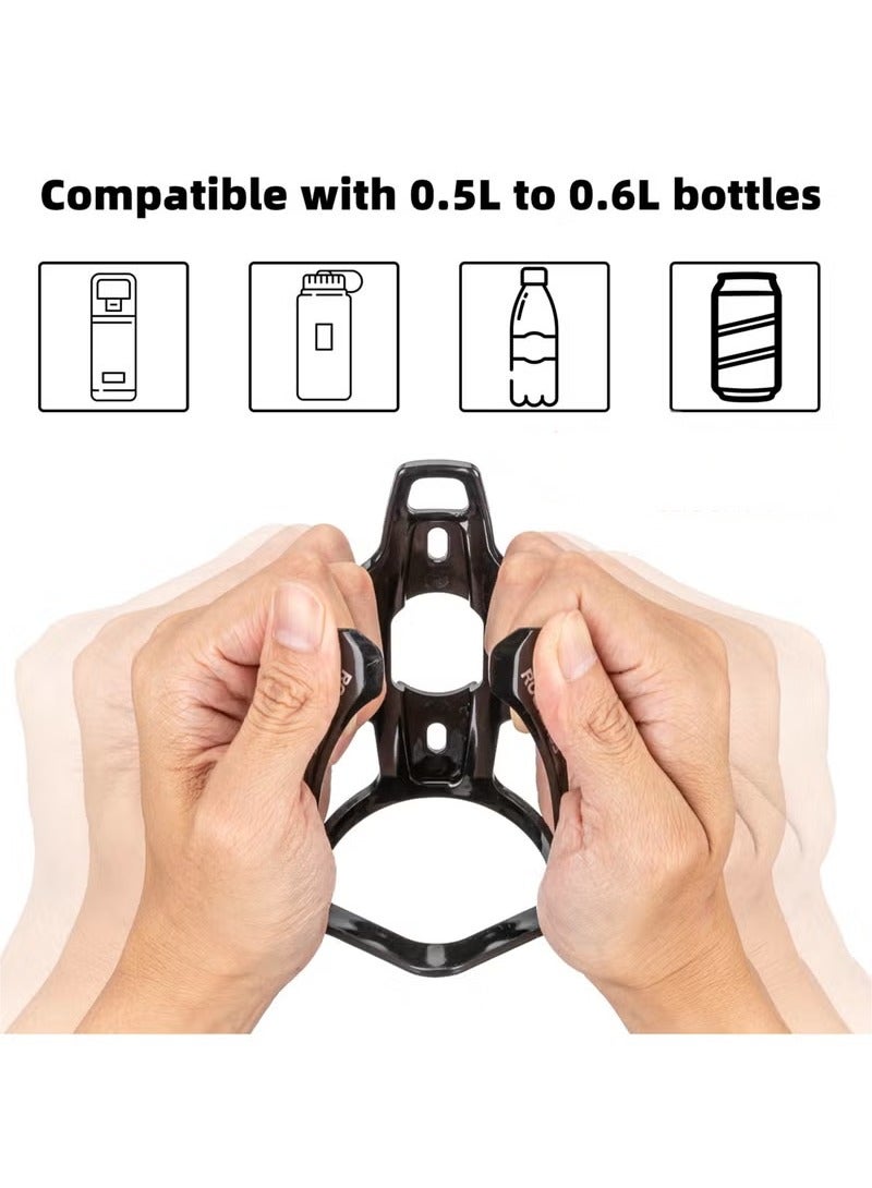 Durable Bike Water Bottle Holder Ultra-Light with Screws Tool, Universal Cup Holder Rack for MTB Road (Black） - Image 4
