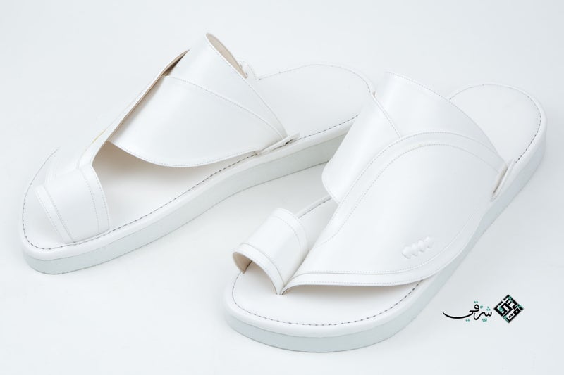 Zubairiya Naal | For Daily Wear, Eid and Occasions | Sandal | White | Saudi Arabian Eastern - Image 1