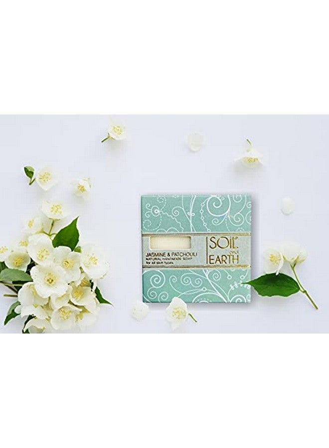 SOIL AND EARTH HANDMADE NATURAL SOAPS (JASMINE & PATCHOULI)_3 X 100 gm/ 3.5 oz. - Image 3