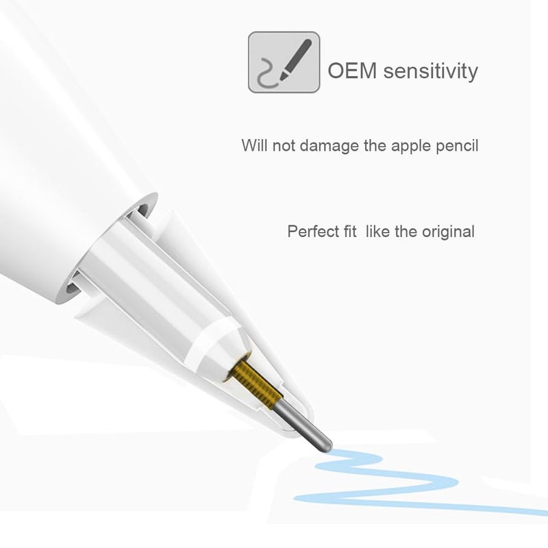 SIXFU Upgraded Replacement Tips for Apple Pencil, Mix Metal Tips for Apple Pencil 2nd Generation/ 1st Gen/USB C/Pencil Pro Tips(4 Pack) - Image 5
