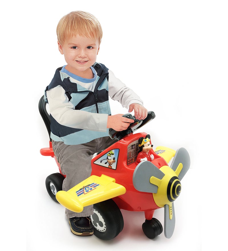 Kiddieland Disney Mickey Mouse Plane RideOn for Toddlers with Lights  Sounds Moving Mickey Rotating Propeller Batteries Included 215 x 1725 x 18 in - Image 3