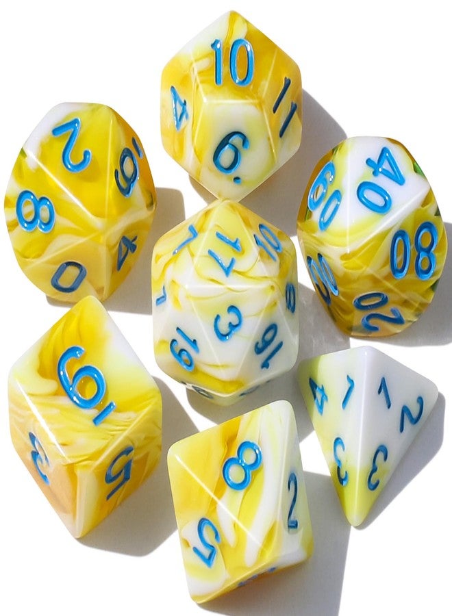 CiaraQ DND Polyhedral Dice Set with a Black Dice Bag for D&D RPG MTG Role Playing Table Games - Image 1