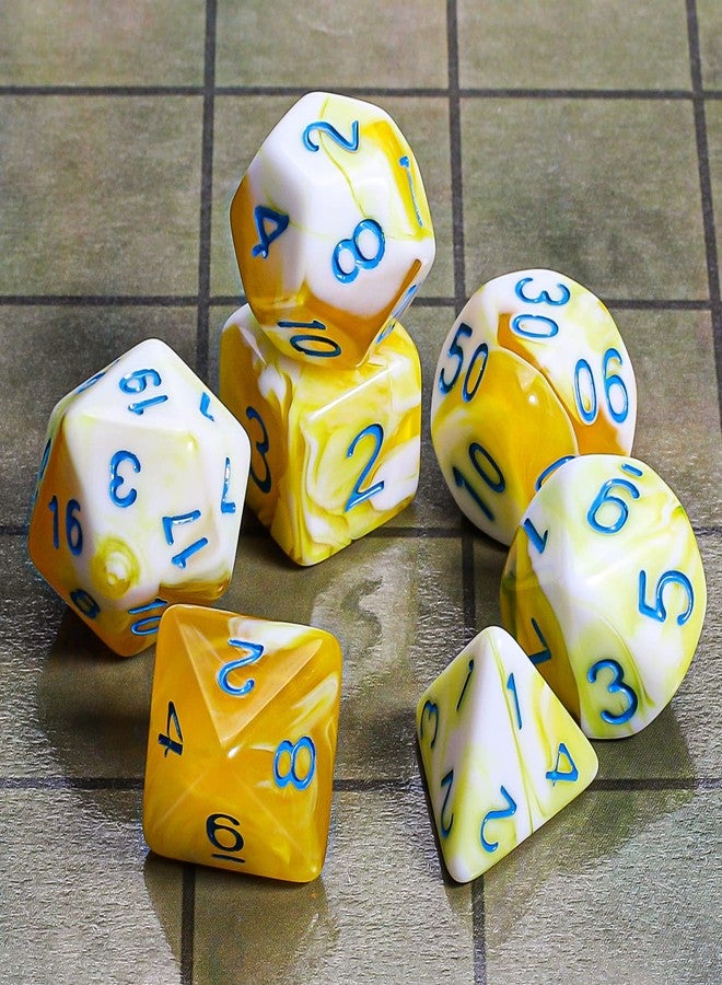 CiaraQ DND Polyhedral Dice Set with a Black Dice Bag for D&D RPG MTG Role Playing Table Games - Image 2