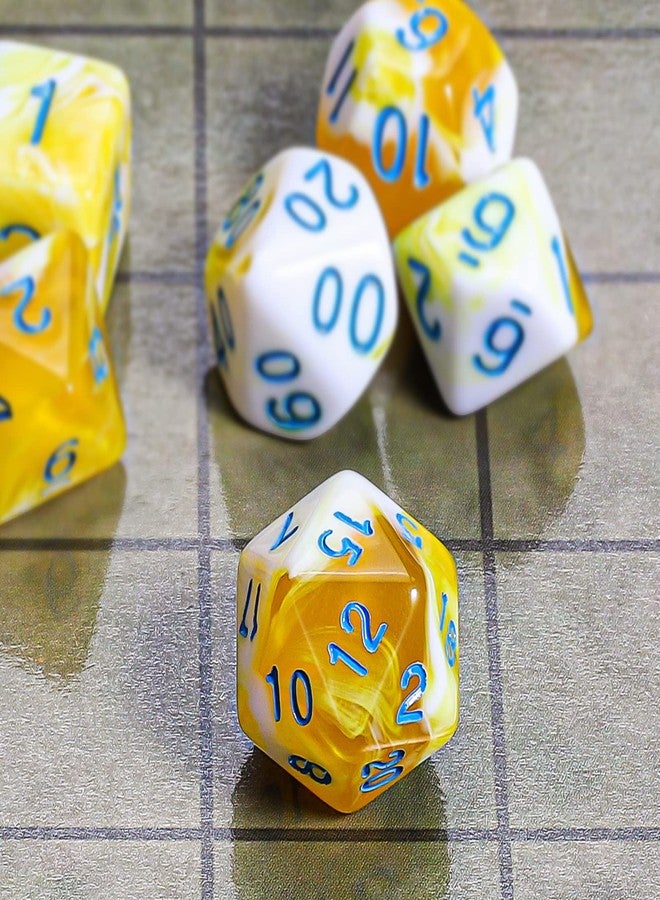 CiaraQ DND Polyhedral Dice Set with a Black Dice Bag for D&D RPG MTG Role Playing Table Games - Image 4