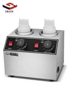 Grace Grace Commercial 2 Bottles Sauce Warmer Electric Cheese Chocolate Tempering Machine  - Image 1