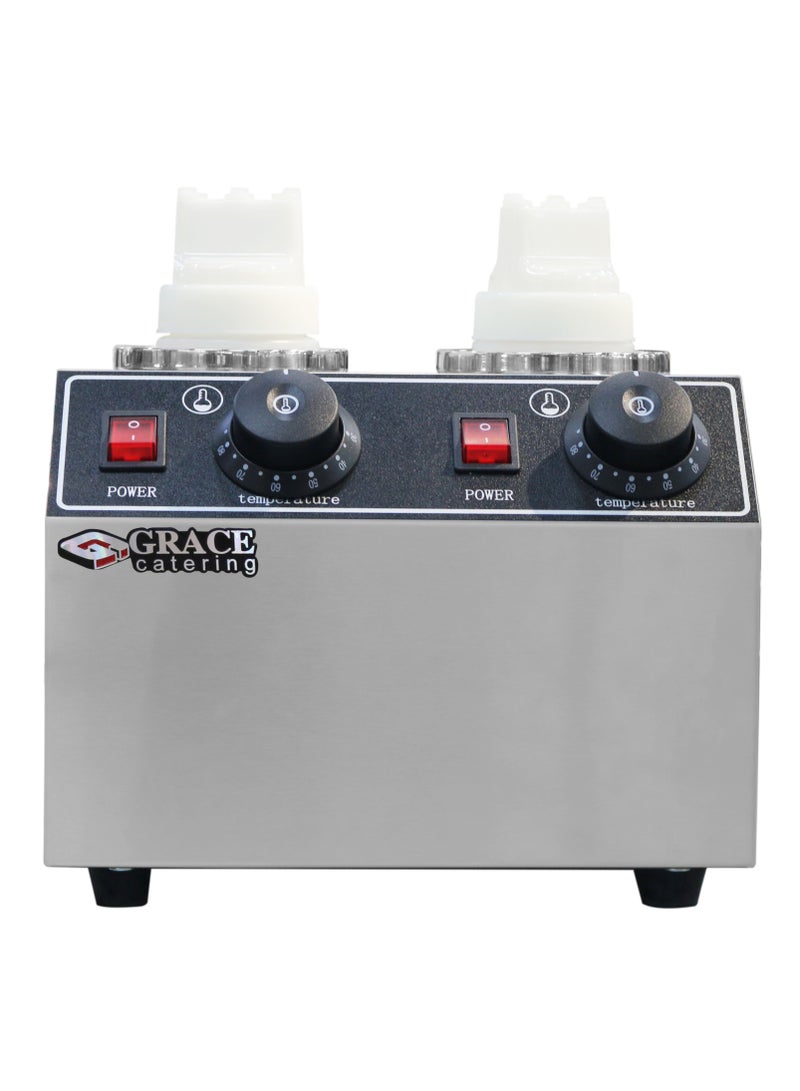 Grace Commercial 2 Bottles Sauce Warmer Electric Cheese Chocolate Tempering Machine - Image 2