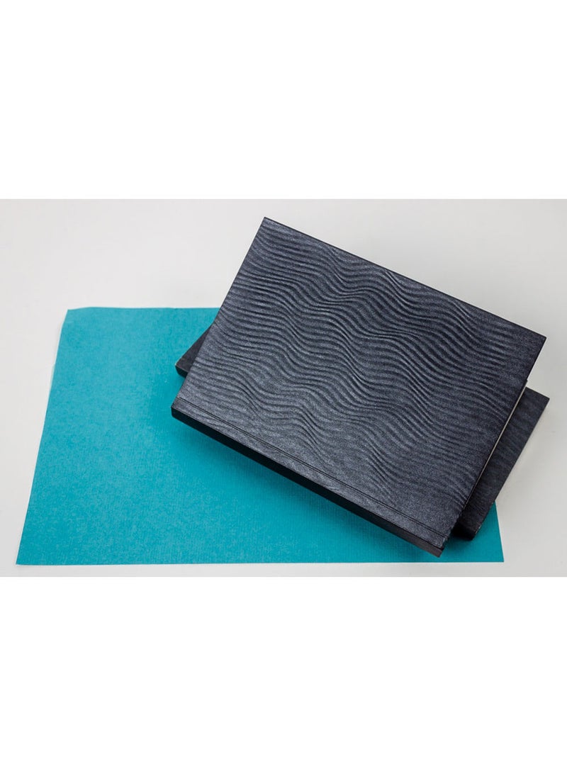 Paper-Oh Yuko-Ori Metallic Grey A5 Lined No Closure 112 Pages 100gsm Notebook - Image 4