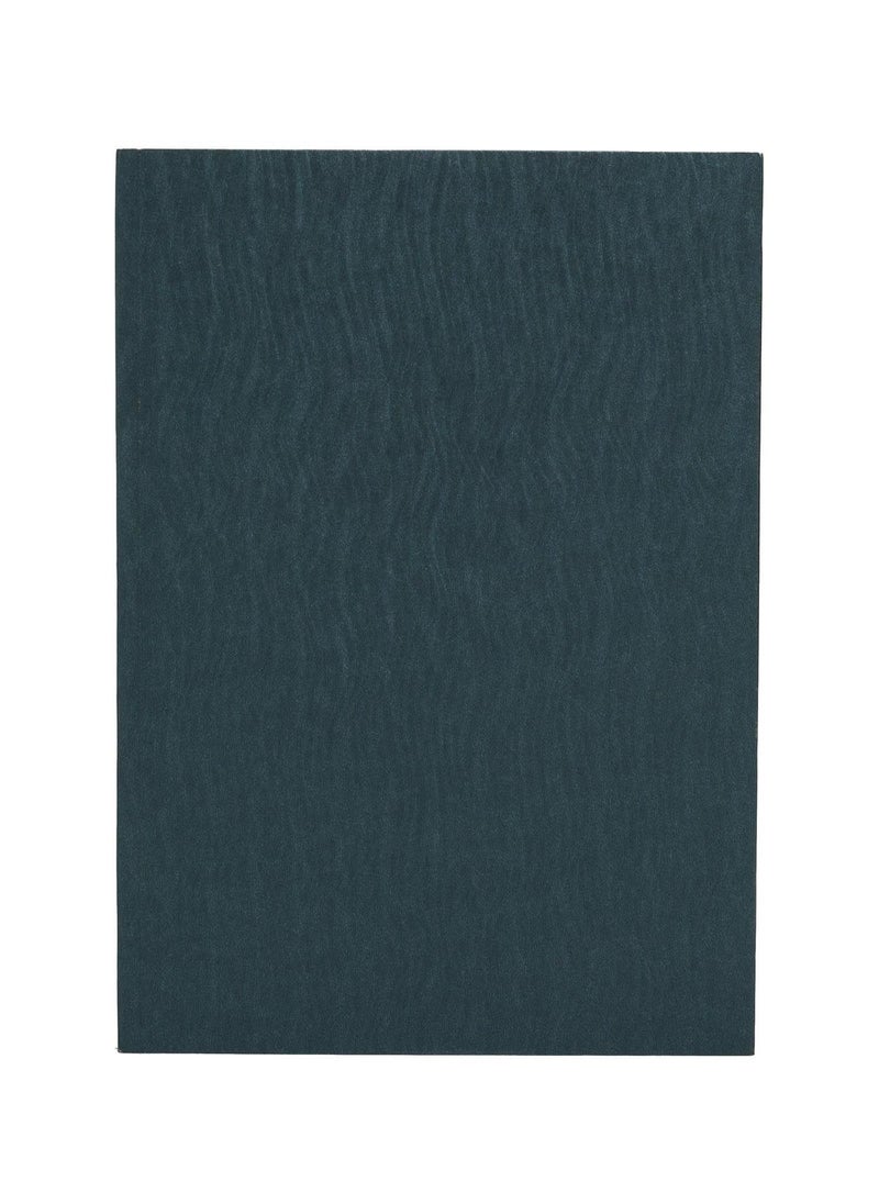 Paper-Oh Yuko-Ori Metallic Grey A5 Lined No Closure 112 Pages 100gsm Notebook - Image 1