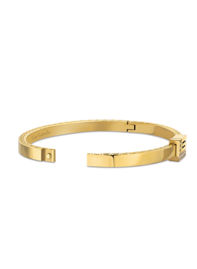 غاي لاروش سوار أودري مطلي بالذهب للنساء - Image 3
