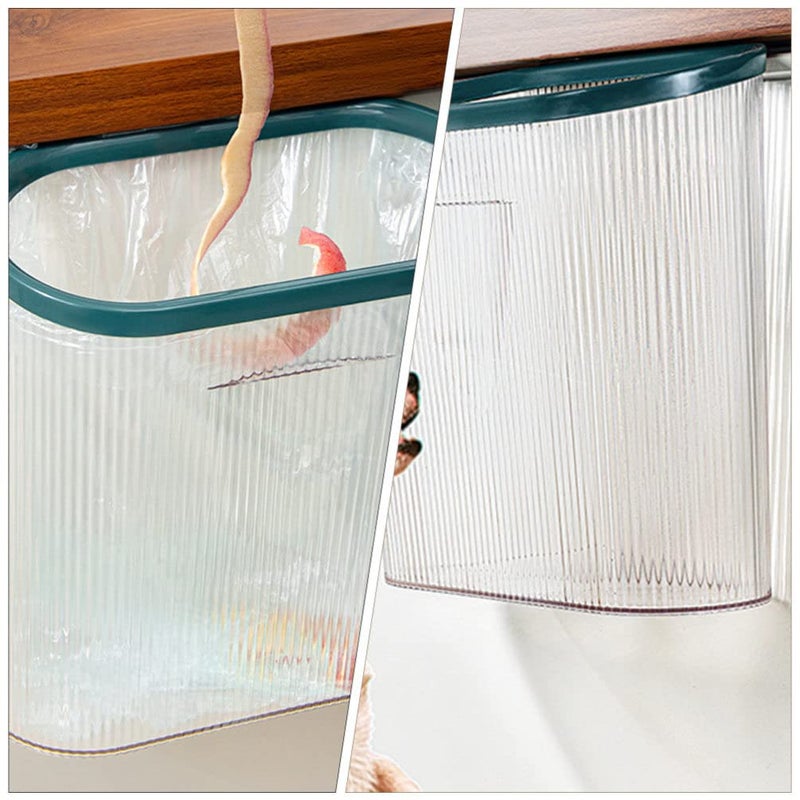 كلاراكو صناديق قمامة مكتبية من كلارك، سلة قمامة بلاستيكية، سلة قمامة معلقة للمطبخ، سلة قمامة مثبتة على الحائط، حاوية نفايات للمنزل والمكتب والفندق والمطبخ وغرفة النوم وديكور عتيق - Image 5