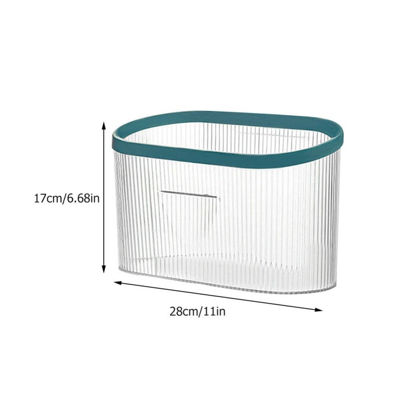 كلاراكو صناديق قمامة مكتبية من كلارك، سلة قمامة بلاستيكية، سلة قمامة معلقة للمطبخ، سلة قمامة مثبتة على الحائط، حاوية نفايات للمنزل والمكتب والفندق والمطبخ وغرفة النوم وديكور عتيق - Image 2