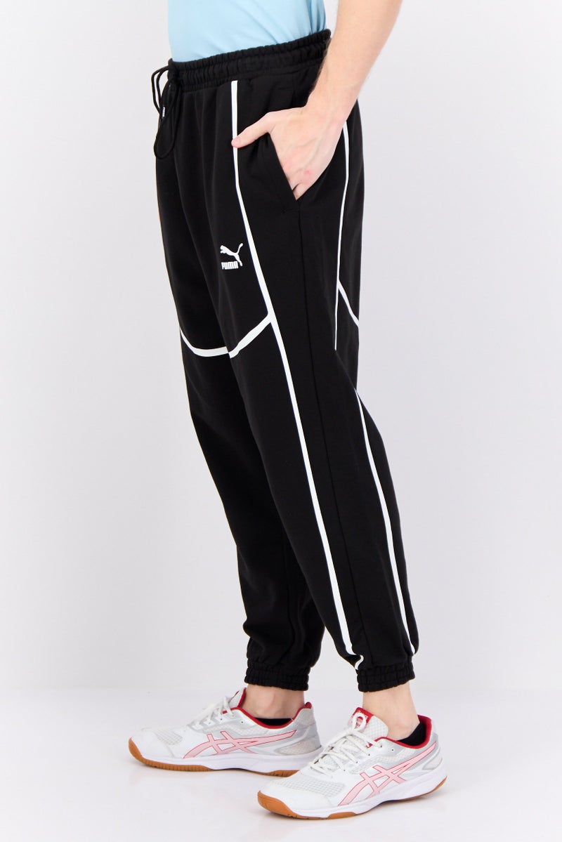 PUMA Men Sportwear Fit Outdoor Sweatpants, Black/White  - Image 2