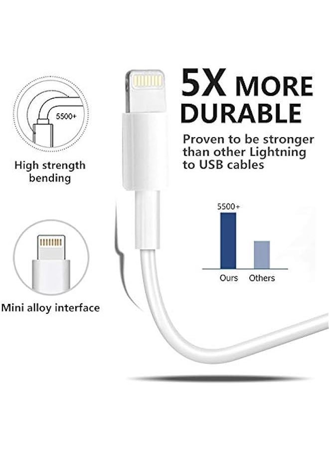 Generic 4Pack  Charger Lightning to USB Charging Cable Cord Compatible iPhone 14/13/12/11 Pro/11/XS MAX/XR/8/7/6s Plus,iPad Pro/Air/Mini,iPod Touch  - Image 3