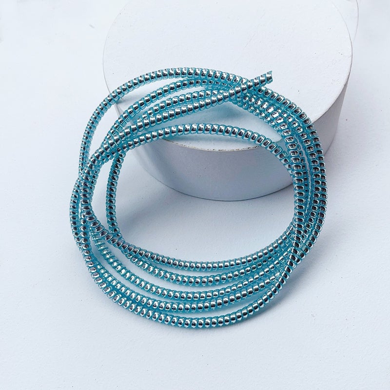 1.4 Meters/1.6 Meters Bright Silver Plating Mobile Phone Data Line Protection Rope Environmental Protection Tpu Winder Data Line Winding - Image 1