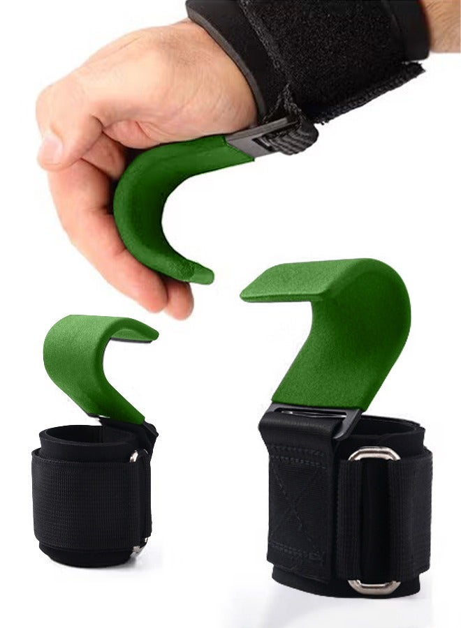 0TO1 TECH Weight Lifting Hooks with Wrist Wraps, Padded Lifting Hooks for Men and Women, High-Grade Gard Pull Lifting Straps, Pull-Up Lifting Gloves - Image 1