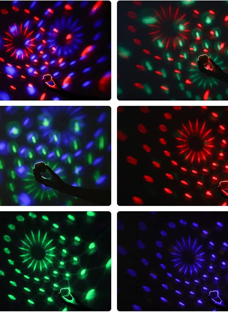 SOLARAE Disco Light, Star Projector Light, Party Ball Lights, Disco Watch for Kids, Mini LED Night Light with Color Changing, Pack of 4 (Pink, Blue, Yello, White) - Image 3