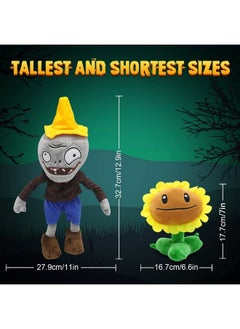 Maikerry 6Pcs Plants And Zombies Plush Vs Toys Sets Pvz Plush Stuffed Toys Soft Figure Doll Great Birthday Gifts For Boys And Girls  - Image 5
