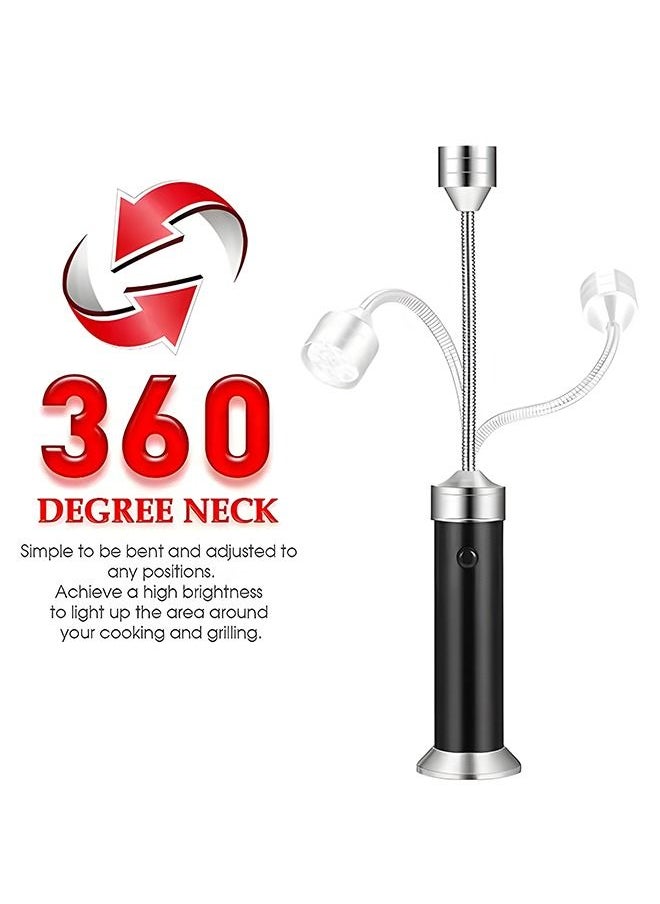 GROIC - Magnetic Base Super-Bright LED Lights 360 Degree Flexible Gooseneck Flashlisht, Weather Resistant Portable Outdoor Light for BBQ,Reading,Camping,Hiking and Emergency - Image 1