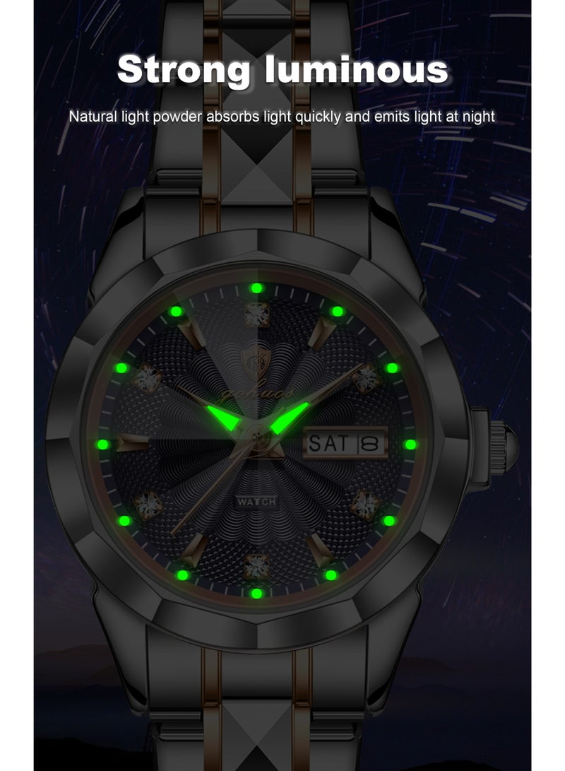 GOHUOS Women's watch, Stainless Steel Band Analog Waterproof Luminous Quartz Classic Luxury Ladies Business Fashion Wrist Watch - 26mm - Mother or Grilfriend Gift - Image 5