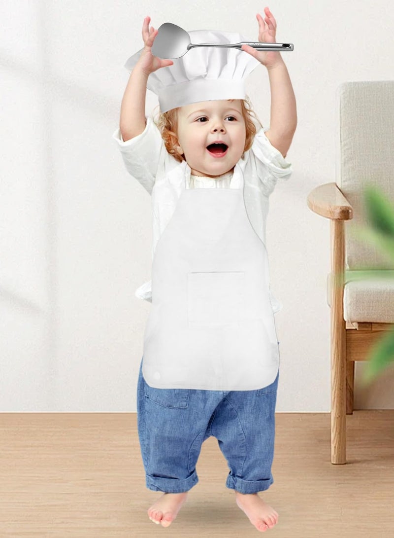 2PCS Baby Chef Outfits, Baby Photography Prop Baby Photo Outfit Baby Chef Costume Chef Hat Apron - Image 5