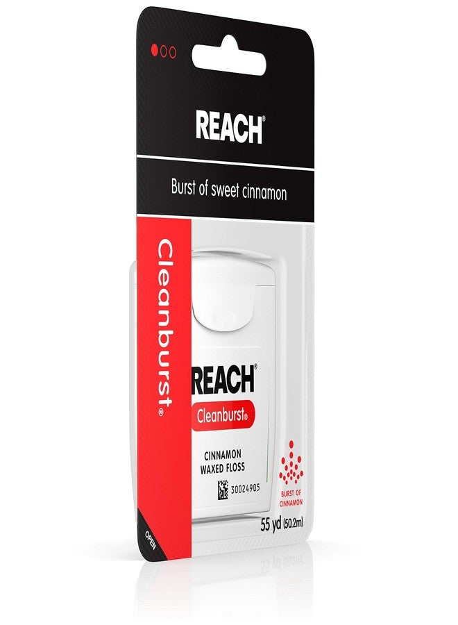 Reach Cleanburst Waxed Dental Floss, Oral Care, Cinnamon Flavored, 55 Yards - Image 3