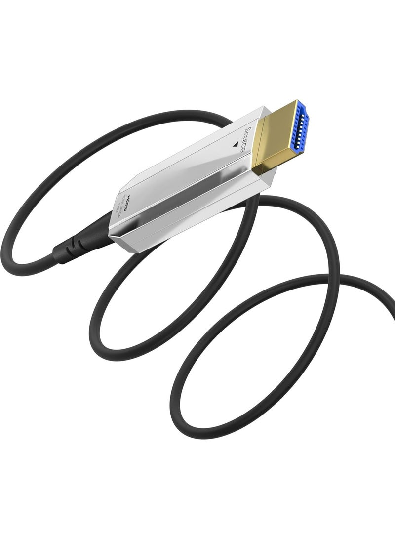 كابل HDMI بصري بطول 50 متر – بدقة 4K@60Hz و1080p، عالي السرعة مع إيثرنت وARC – مثالي للألعاب والمسرح المنزلي - Image 5