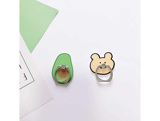 BeFunky Cute Shape Phone Ring 360 Degree Rotating Ring Grip Anti Drop Finger Holder for iPhone iPad and All Mobile Phones (1 Piece, Teddy Bear) - Image 3